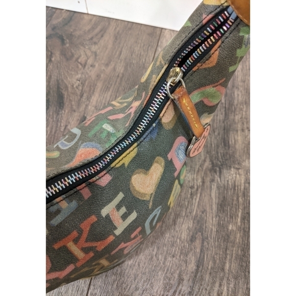 Dooney and Bourke Monogram Coated Canvas Shoulder Bag - Picture 9 of 16